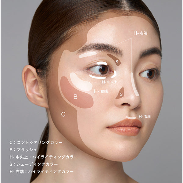 RMK Shade & Glow Face Palette, 01, 10g