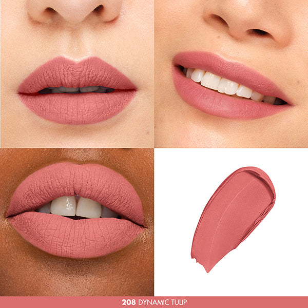 MAKE UP FOREVER Rouge Artist Forever Lipstick Matte, 208 Dynamic Tulip, 2g