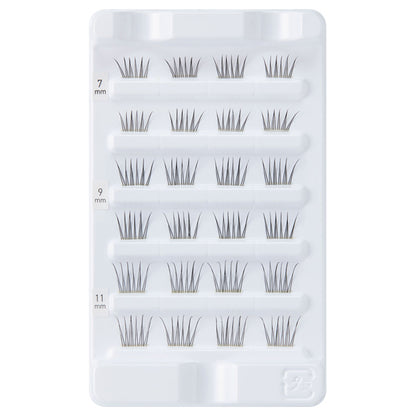 KOJI Eyelash Crush Natural Volume Type, NO.03, 3 types, 8 pieces each