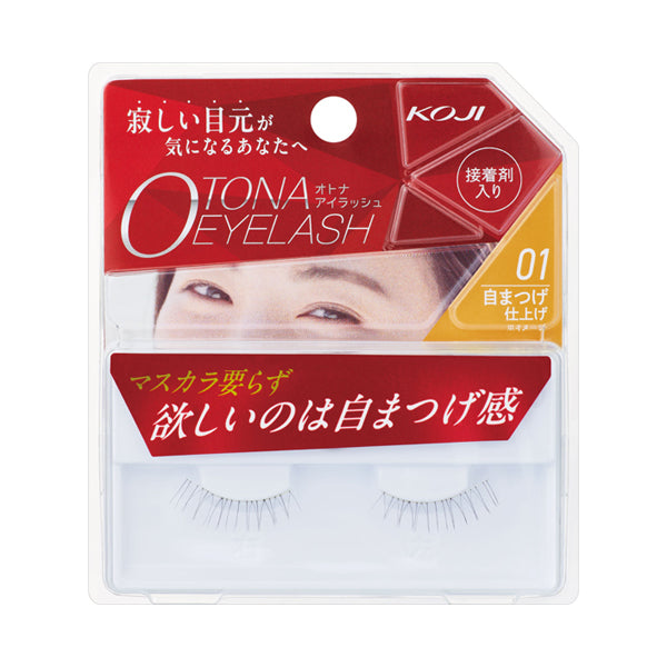 KOJI Adult Eyelashes Natural Eyelash Finish, 01, 1 pair
