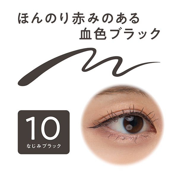 CEZANNE Blurepita Liner, 10 Familiar Black, 0.67ml