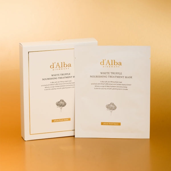 d'Alba White Truffle Nourishing Treatment Mask, 3 sheets