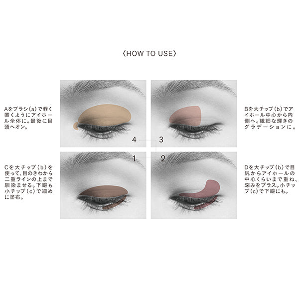 THREE Stargazing Eyeshadow Quad, 01 DESERT FLOWER, 6.7g