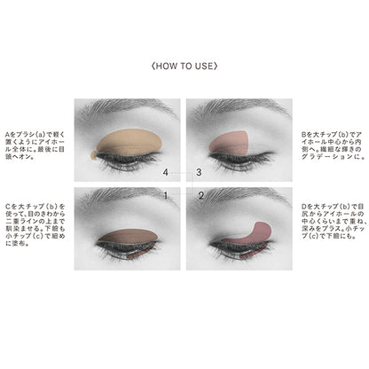 THREE Stargazing Eyeshadow Quad, 01 DESERT FLOWER, 6.7g