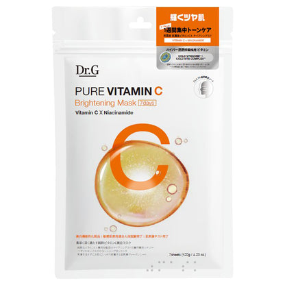 Pure Vitamin C Brightening Mask, 7 sheets (120g)