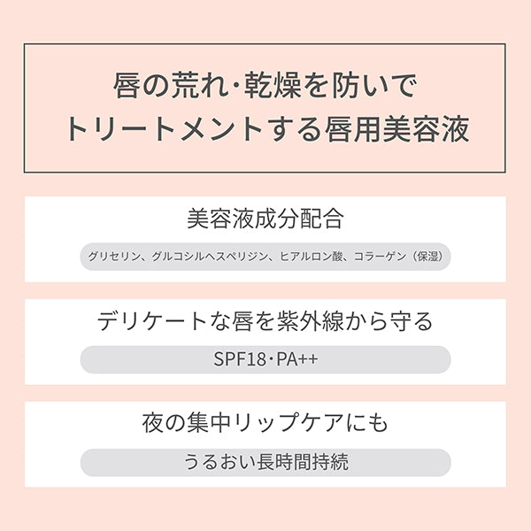 Lip Essence, SPF18, PA++, 10g, Fragrance-Free