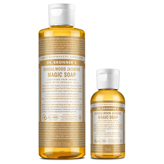 Magic Soap Sandalwood Jasmine Set 2024, 237ml + 59ml, Woody and elegant scent