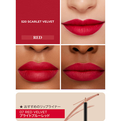 Laura Mercier Caviar Lipstick, 520 Scarlet Velvet, 3.8g
