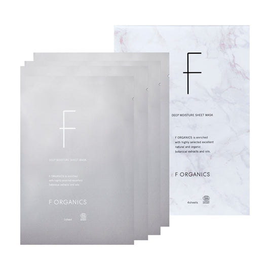 F ORGANICS Deep Moisture Sheet Mask, 4 sheets