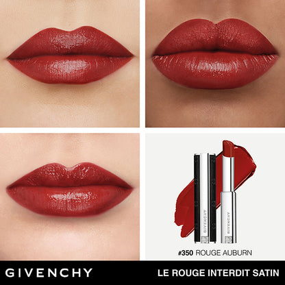 GIVENCHY Rouge Interdit Satin Lipstick (No.350 Rouge Auburn)