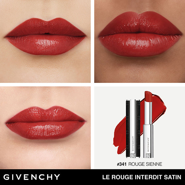 GIVENCHY Rouge Interdit Satin Lipstick (No.341 Rouge Sienne)