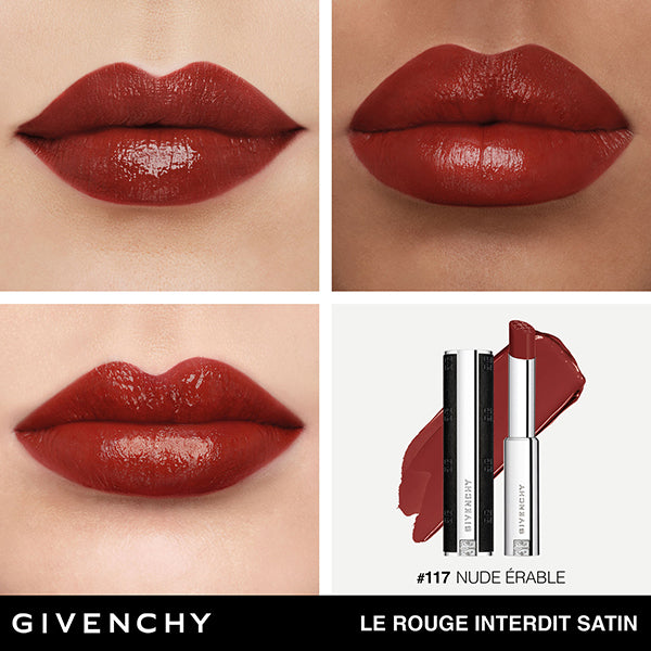 GIVENCHY Rouge Interdit Satin Lipstick (No.117 Nude Erable)