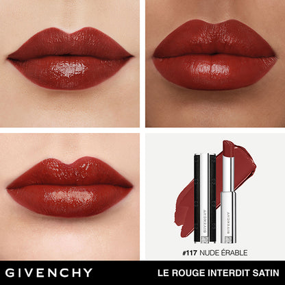 GIVENCHY Rouge Interdit Satin Lipstick (No.117 Nude Erable)