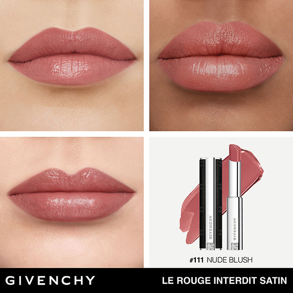 GIVENCHY Rouge Interdit Satin Lipstick (No.111 Nude Blush)