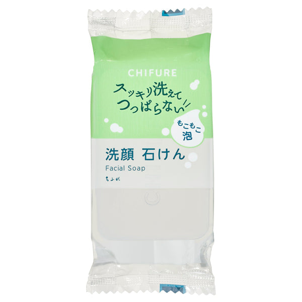 Chifure Facial soap N, 90g (w50×h110×d30), Moisturizing, Fragrance-free