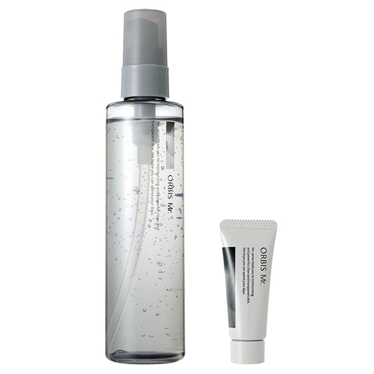 ORBIS ORBIS Mr. Essence Lotion+ORBIS Mr. Moisturizing Cream Mini Size Set, 180ml+9g, Fragrance-free