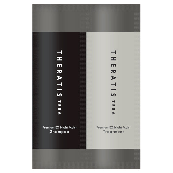 THERATIS Terra Premium EX Night Moist Shampoo & Treatment Trial, 10ml+10g