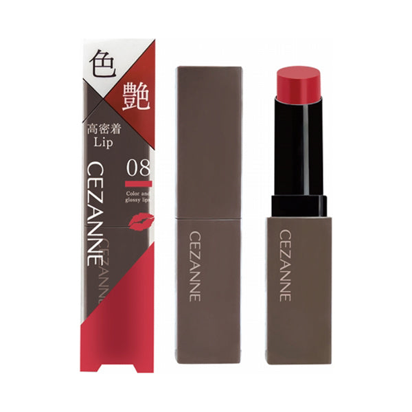 CEZANNE Lip Color Shield, 08 Cherry Red, 3.7g