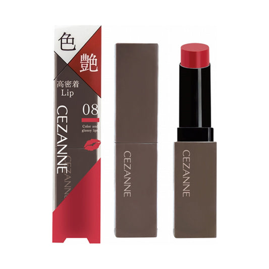 CEZANNE Lip Color Shield, 08 Cherry Red, 3.7g