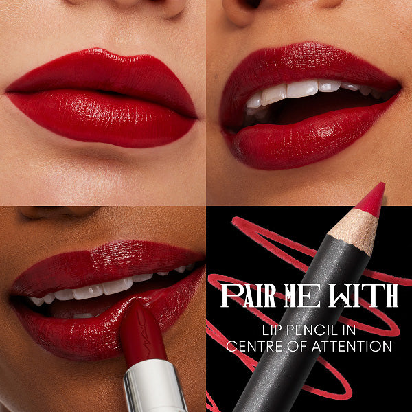 M·A·C Maximal Sleek Satin Lipstick (Center Of Attention)), vanilla scent