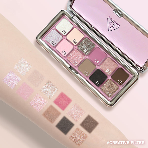 3CE 3CE New Take Eyeshadow Palette, A Creative Filter, 9.5g