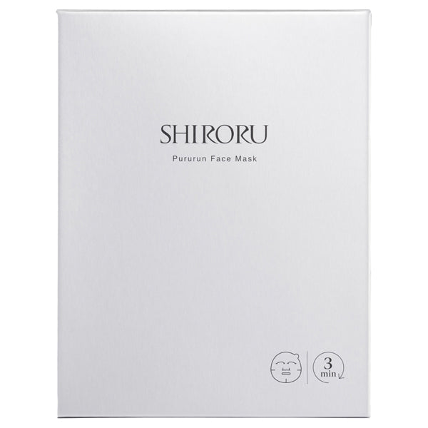 SHIRORU Pururun Face Mask Premium, 5 Sheets