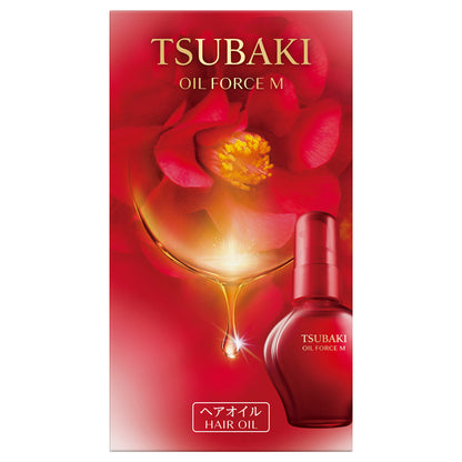 TSUBAKI Oil Force M Hair Oil, 60ml (Supple, Light, Floral Camellia)
