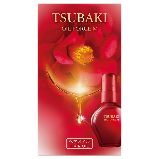 TSUBAKI Oil Force M Hair Oil, 60ml (Supple, Light, Floral Camellia)