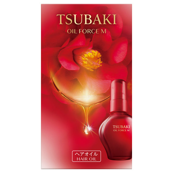 TSUBAKI Oil Force M Hair Oil, 60ml (Supple, Light, Floral Camellia)