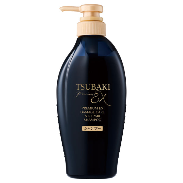 TSUBAKI Premium EX Damage Care & Repair Shampoo, 450ml (Smooth to Ends, Floral Camellia)