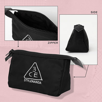 3CE 3CE Pouch, Black, 200mm x 140mm x 110mm