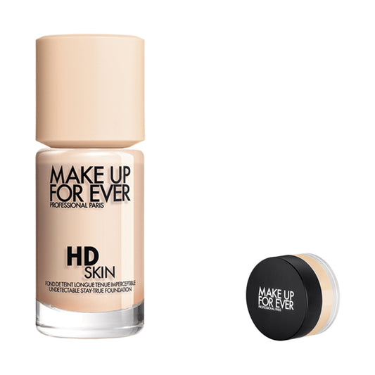 MAKE UP FOREVER HD Skin Foundation Sample Set, 1R02, 30ml+1g