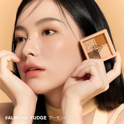 3CE 3CE Mini Multi Eye Color Palette, H Almond Fudge, 3.2g
