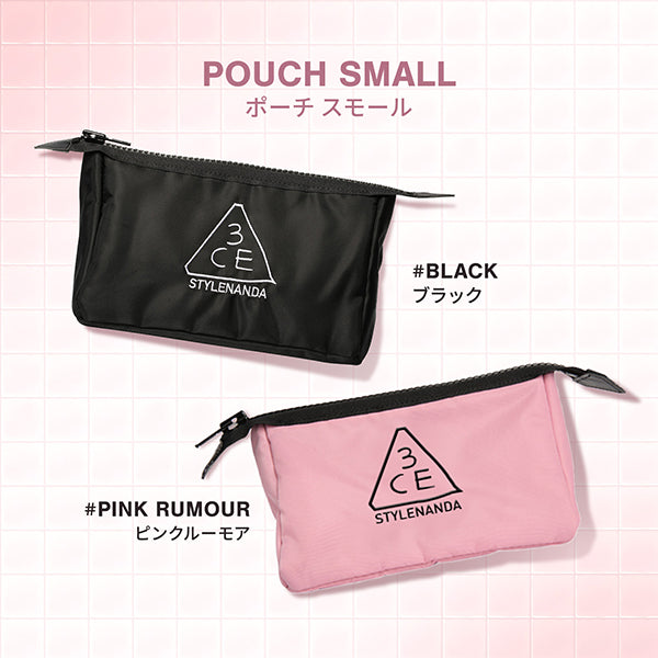 3CE Small Pouch, Pink Rumor, 180mm x 115mm x 90mm