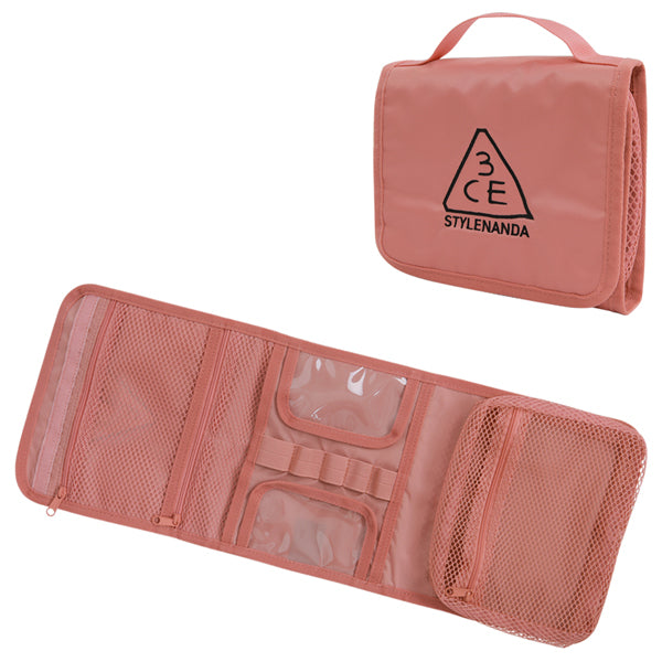 3CE 3CE Wash Bag Small, Pink Beige, 1pc