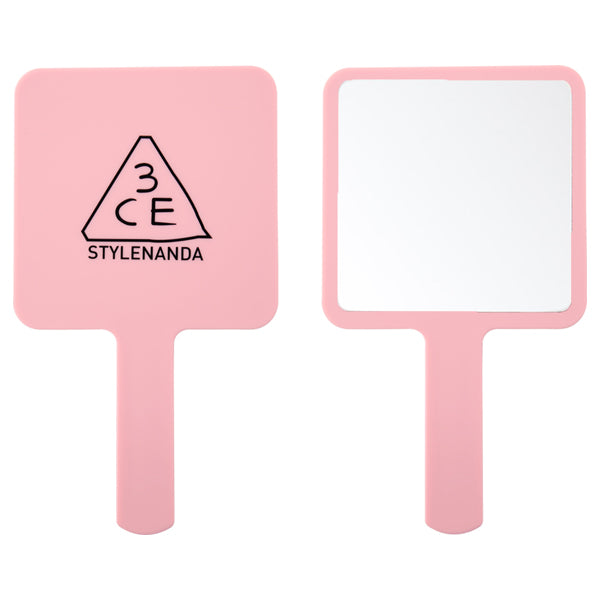 3CE 3CE Square Mini Hand Mirror, Pink Rumour, 90mm x 160mm