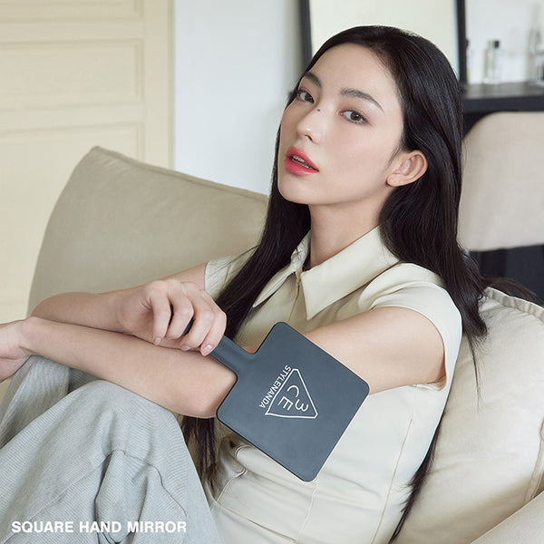 3CE 3CE Square Hand Mirror, Pink, 120mm x 217mm