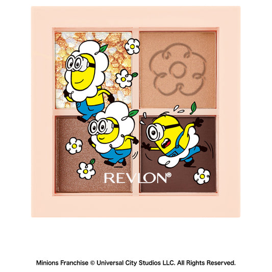 Revlon Dazzle Eyeshadow Quad Minions Edition (101 Glazing Brown)