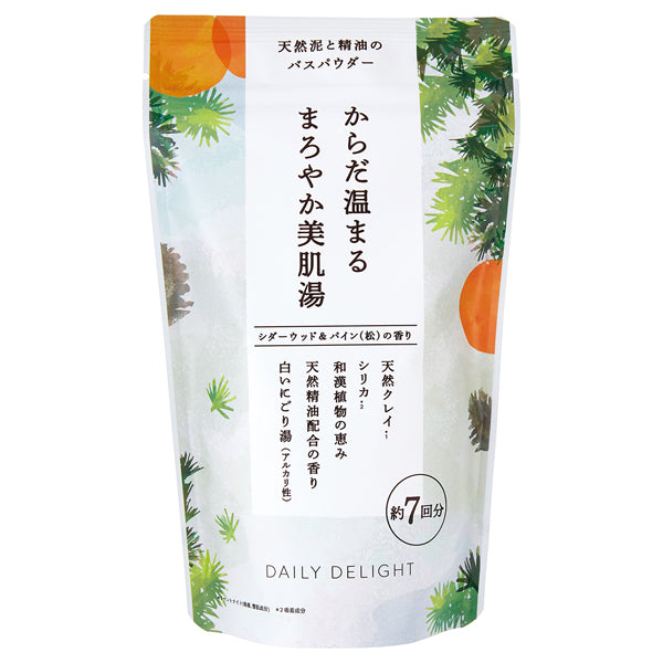 daily delight Mellow Skin Bath Powder L, 350g (Cedarwood & Pine)
