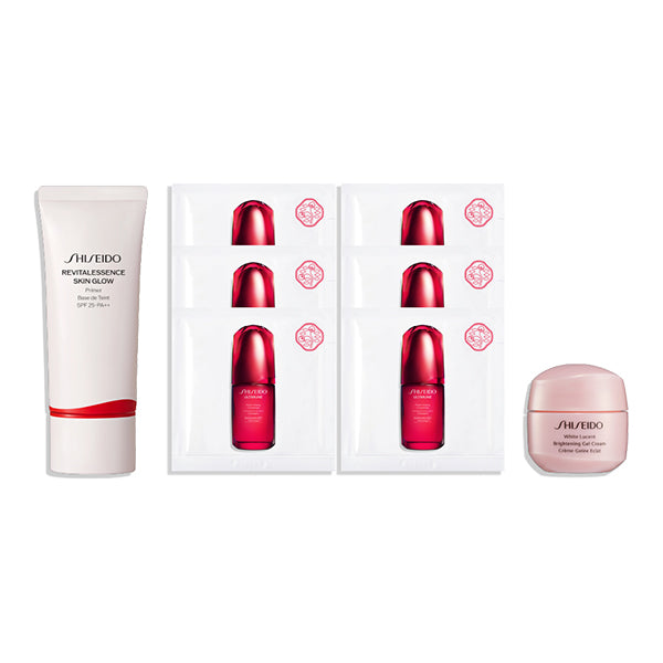 Essence Skin Glow Primer Kit, 30g + 1.5ml x 6 packets + 15g