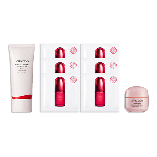 Essence Skin Glow Primer Kit, 30g + 1.5ml x 6 packets + 15g