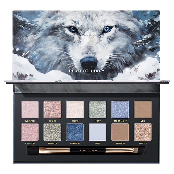 Perfect Diary Explorer 12-color eyeshadow palette, 04 Wolf, 1.2g x 12