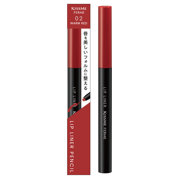 KISSME FERME Lip Liner N, 02 Warm Red, 0.18g
