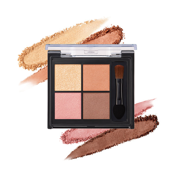 KISSME FERME Styling Eye Palette, 02 Apricot Bijou, 4.8g