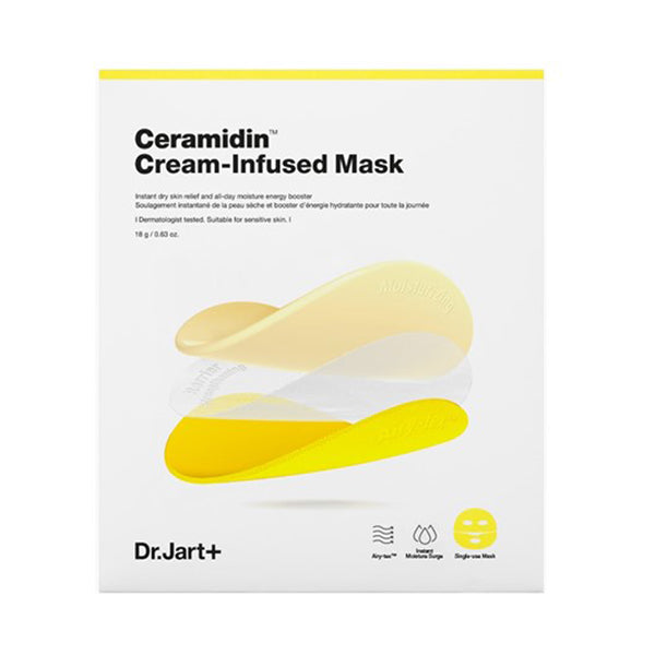 Dr.Jart+ Ceramidin Cream Infused Mask, 1 for upper face, 1 for lower face