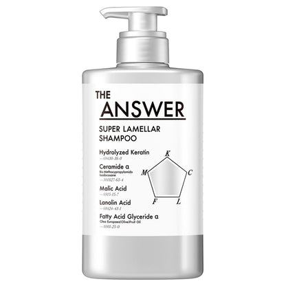 THE ANSWER Super Lamella Shampoo, Pump, 400ml, Bergamot & Daphne scent