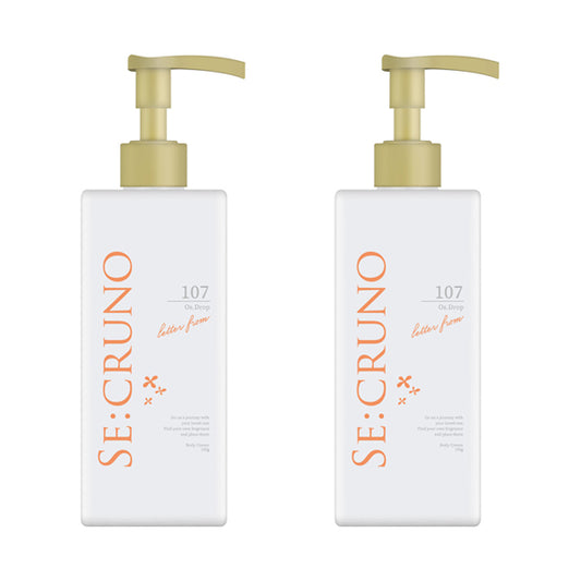 SE:CRUNO Body Cream Ozdrop 107 Set (Osmanthus & White Fruit), 195g x 2