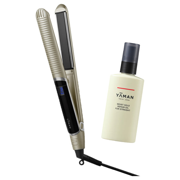 YA-MAN TOKYO JAPAN Smooth Iron Photo Ion Hair Oil Set