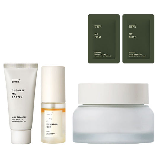 Strengthen your skin's barrier with organic facial care set! 50ml + 30ml + 30ml + 1ml x 2