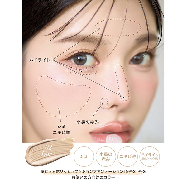 Pure Polish Concealer, 02 Ivory, 6.5g